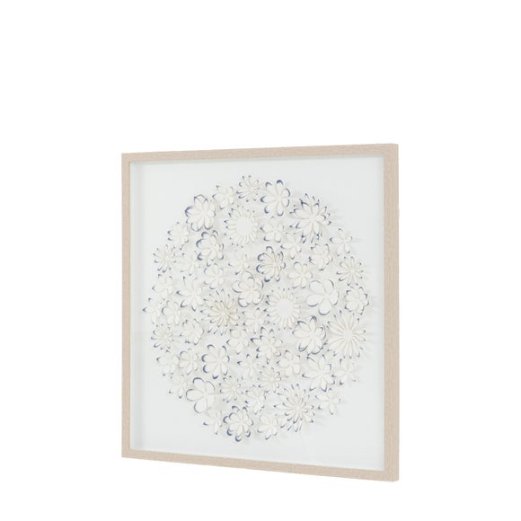 Cedar and Sage Floral Detail Framed Wall Art