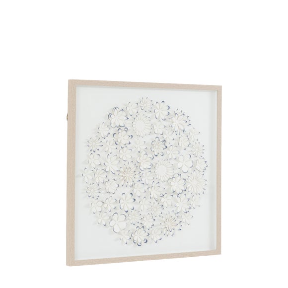 Cedar and Sage Floral Detail Framed Wall Art