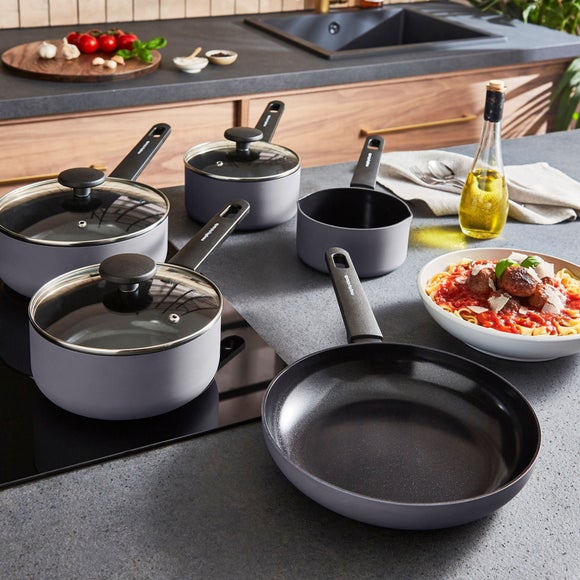 Morphy Richards 5 Piece Aluminium Saucepan Set, product image 1
